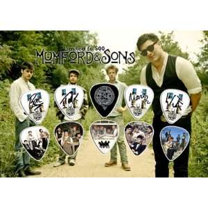 Mumford & Sons Signed Autographed 500 Limited Edition Guitar Pick Set 