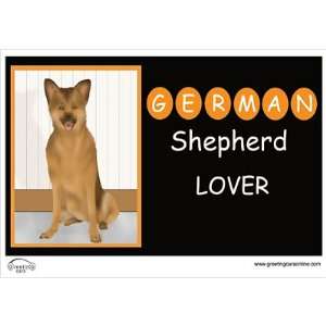   Greeting Cars German Shepherd Dog Lover Car Magnet: Automotive