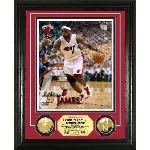  LeBron James Gold Coin Photo Mint Sports Collectibles