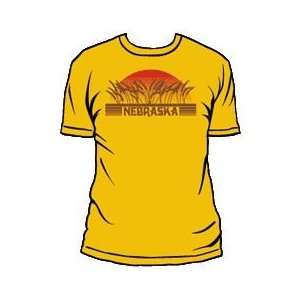    Nebraska Wheat Field Fitted Jersey T Shirt