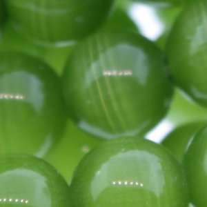  Mint Green Cats Eye : Round Plain   6mm Diameter, Sold by 