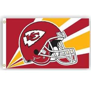   City Chiefs NFL Helmet Design 3x5 Banner Flag 