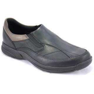 Rockport Mens Hartinson Black Leather Slip On Shoes  
