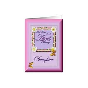  Month   April & Age Specific 27th Birthday   Daughter Card 