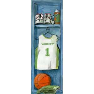  Oopsy Daisy Basketball Locker Wall Art, 12 by 36: Home 