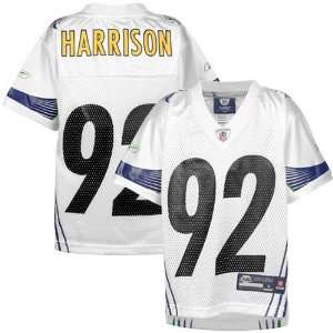 Steelers #92 James Harrison Super Bowl XLIII Champions Preschool White 