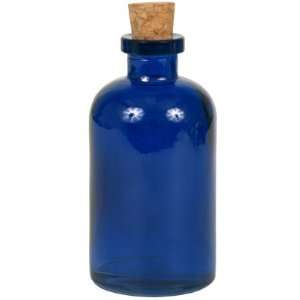  8 oz. Blue Apothecary Glass Bottle: Home & Kitchen