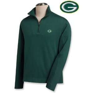  Cutter & Buck Green Bay Packers 1/4 Zip Sweatshirt Medium 