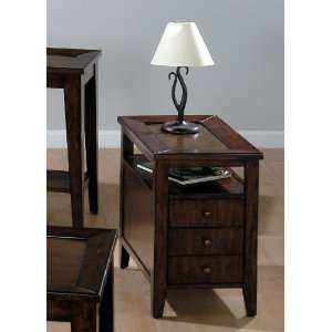  Jofran 428 7   Richmond Chairside Table with 3 Drawers 