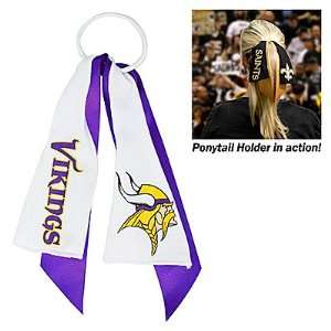   Vikings Ponytail Holder Hair Tie Ribbon:  Sports & Outdoors