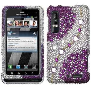  MOTOROLA XT862 (Droid 3) Heart Galaxy Full Diamond Bling Cell Phone 
