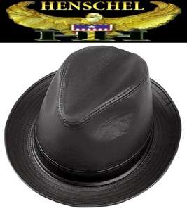 USA Made Henschel HIGH ROLLER Lined LEATHER Fedora Hat  