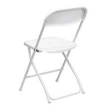 HERCULES Series 800 lb. Capacity Premium White Plastic Folding Chair 