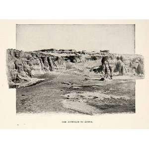 1902 Print Mesas Approach Acoma Pueblo Albuquerque Taos 