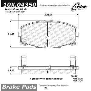  Centric Parts, 102.04350, CTek Brake Pads Automotive