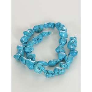  Large Turquoise Loose Beads Gemstone Strand 16 18x23mm 