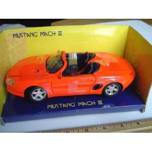  1998 Mustang MACH III (Convertible) Red 124 Toys & Games