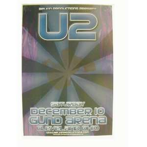    U2 Handbill Poster 2005 Tour Cleveland Ohio 