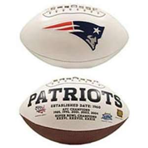  Patriots Embroidered Signature Series Football (Quantity of 1): Sports