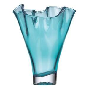  Lenox Organics Ruffle Centerpiece Vase Turquoise: Home 