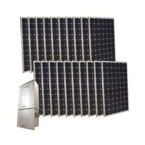  Grape Solar 5,000 Watt Monocrystalline PV Grid Tied Solar Power Kit 