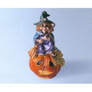  Witch On Pumpkin Jewelry Box