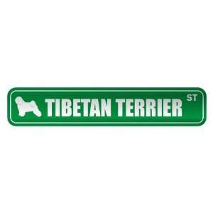   TIBETAN TERRIER ST  STREET SIGN DOG