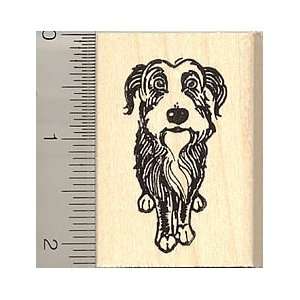  Tibetan Terrier Dog Rubber Stamp   Wood Mounted Arts 