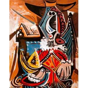    Pablo Picasso   32 x 40 inches   El hombre con el casco dorado