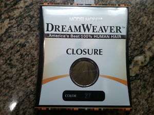 DREAMWEAVER Closure piece 100% human hair  