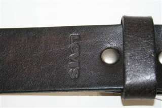 Levis Mens Rivet Bridle Black Genuine Leather Belt 11LV02V8 S M L XL 