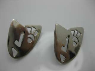 Artisan Sterling Silver Earrings with Posts and Pressure Backs 925 