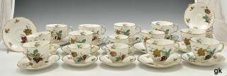   Set Royal Tara Porcelain Teacups & Saucers Floral/Gilt Ireland  