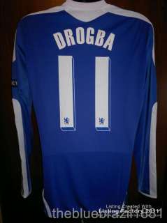 Didier Drogba Match worn/issue Chelsea Champions League 2011 2012 home 