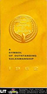 1962 Chevrolet Salesmans Legion of Leaders Pin Brochure  
