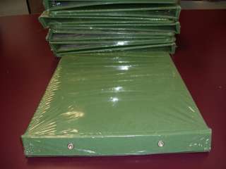   Pease Post Binder   Green Canvas Cover 8 1/2 x 11   No. 6962  