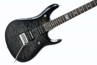 Music Man John Petrucci BFR 6 Guitar (Black Burst, Quilted Map)