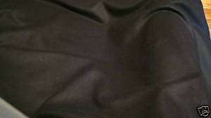 Quality Coat Weight Wool Fabric In Black  