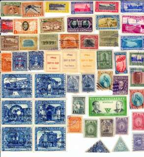 Guatemala, 50 different stamps collection  