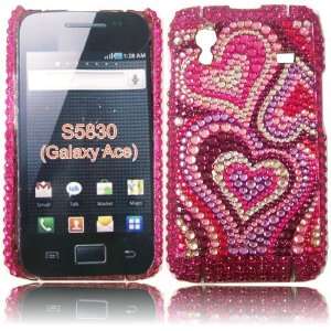   Hulle Tasche für Samsung S5830 Galaxy Ace / Blossoming Hearts Modell