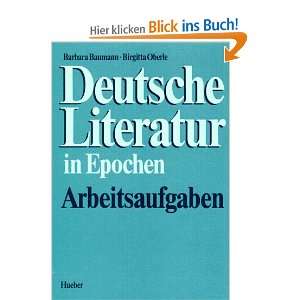 Deutsche Literatur in Epochen Deutsche Literatur in Epochen 