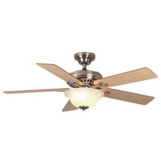Home Depot   52 In. Brushed Nickel Ceiling Fan w/Light Kit customer 