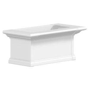   Yorkshire 12 In. X 24 In. Vinyl Window Box 4822W at The Home Depot