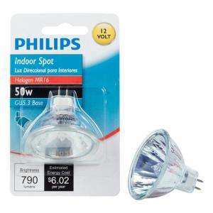 Philips 50 Watt MR16 Halogen 12 Volt Spot Light Bulb 415638 at The 