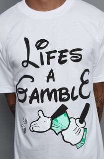 CKDOUT The Life Is A Gamble Tee in White  Karmaloop   Global 