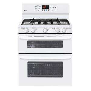 LG Electronics 30 in. Self Cleaning Freestanding Double Oven Gas Range 