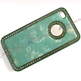   Crystal Marble Case Luxury Bling Diamond Cover For iPhone 4 4G 4S 4GS