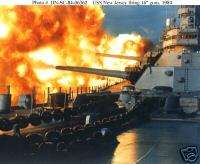 USS NEW JERSEY BB62 FIRING 16 INCH GUNS OFF BEIRUT 1984  