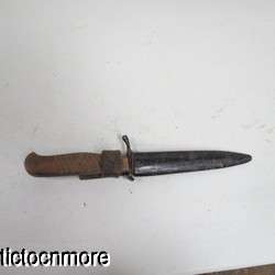WWII GERMAN PARATROOPER LUFTWAFFE TRENCH BOOT KNIFE DAGGER & SCABBARD 