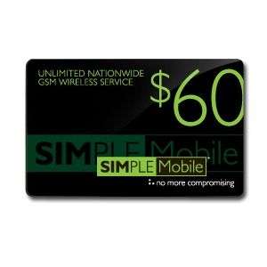 Simple Mobile $60 Unlimited Talk, Text, and Unlimited 3G/4G Web Access 